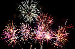 Des feux d'artifice 