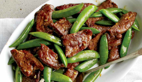 boeuf saute aux pois