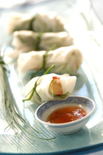 rouleaux de printemps au foie gras