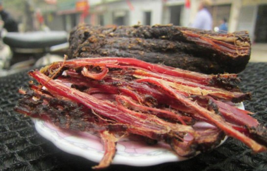 viande de bouffle sechee fumee